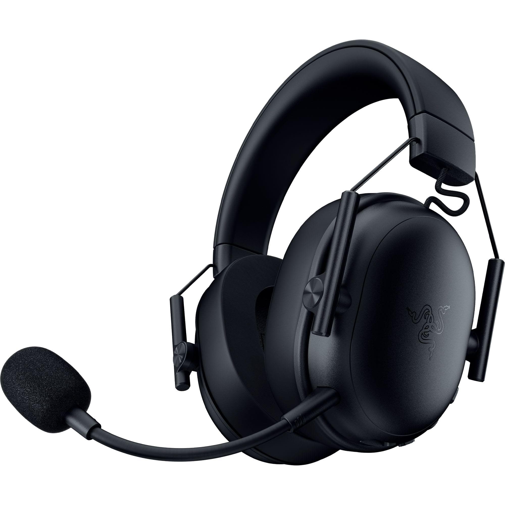Слушалки Razer BlackShark V3 X HyperSpeed (RZ04-05420100-R3M1), безжични/жични, Bluetooth, USB-C, микрофон, гейминг, 50 mm Razer TriForce Gen-2 говорители, черни