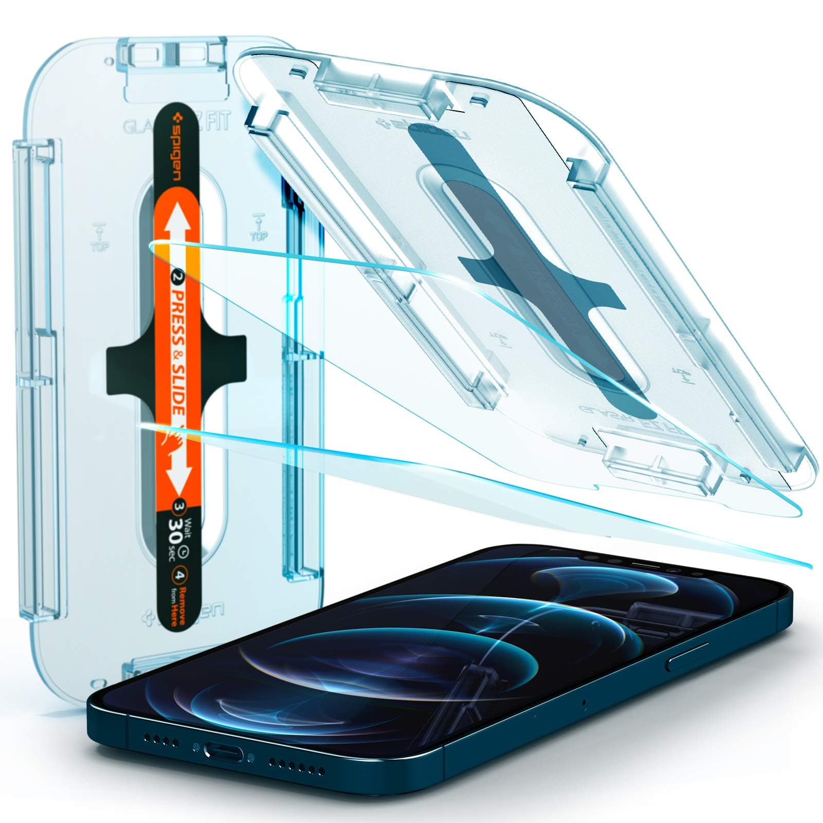 Протектор от закалено стъкло /Tempered Glass/ Spigen AGL01791 за Apple iPhone 12 Pro Max, 9H твърдост