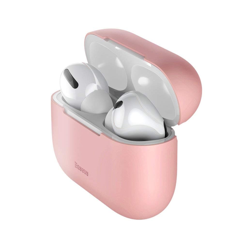 Силиконов калъф за Apple Airpods Pro - Baseus Super Thin Silica Gel Case (розов)
