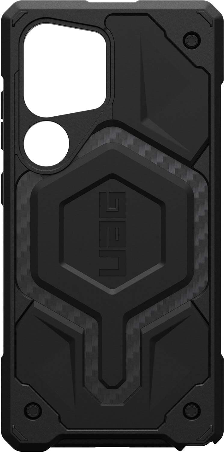 Удароустойчив хибриден кейс с MagSafe за Samsung Galaxy S25 Ultra - Urban Armor Gear Monarch Pro Case (черен-карбон)