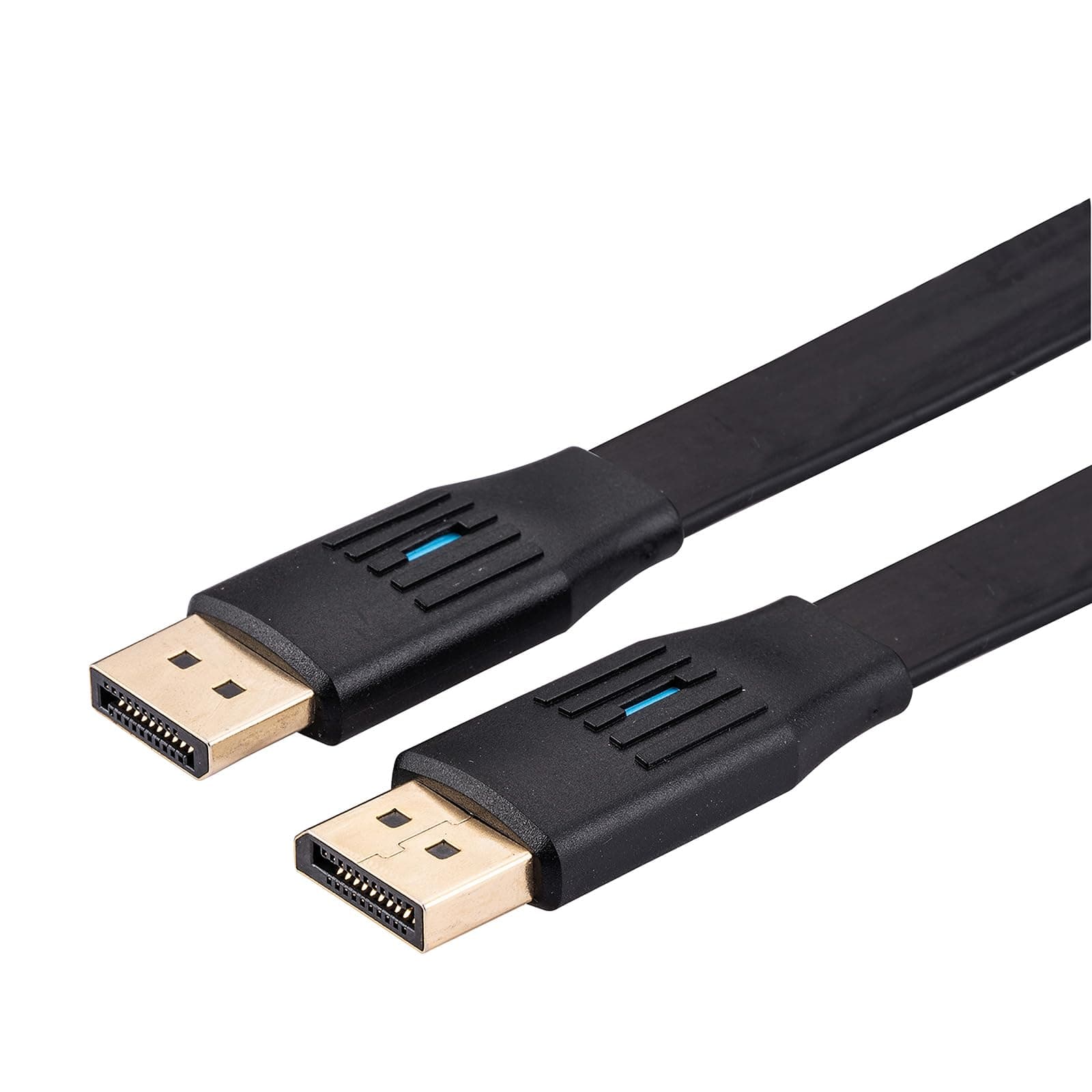 Кабел Roline 11.99.5861, от DisplayPort(м) към DisplayPort(м), плосък, 1m, 8K@60Hz, черен