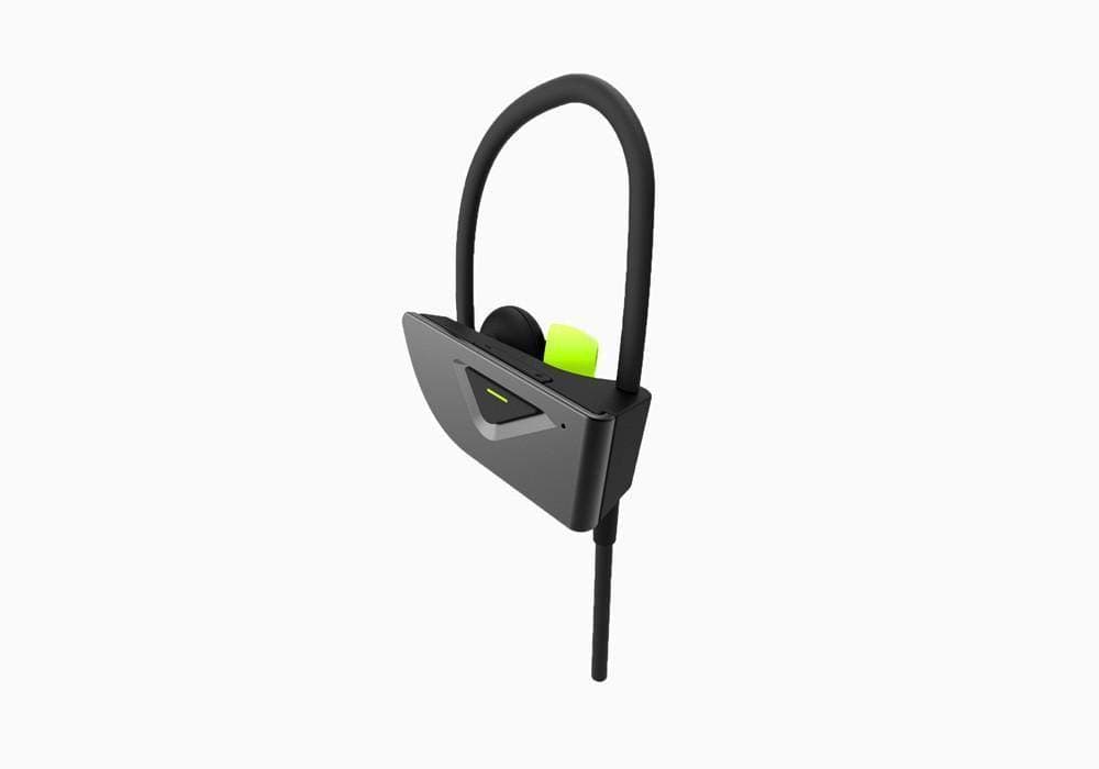Безжични спортни блутут слушалки за мобилни устройства - Cygnett FreeRun Bluetooth Wireless Earphones (черен-зелен)
