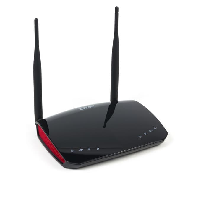 Мрежов рутер с 2 антени - ZTE E5501, 300Mbps Wireless N Speed (черен)