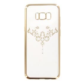 Силиконов (TPU) калъф за Samsung Galaxy S8 Plus (с кристали Сваровски) - Devia Crystal Iris Case (златист)