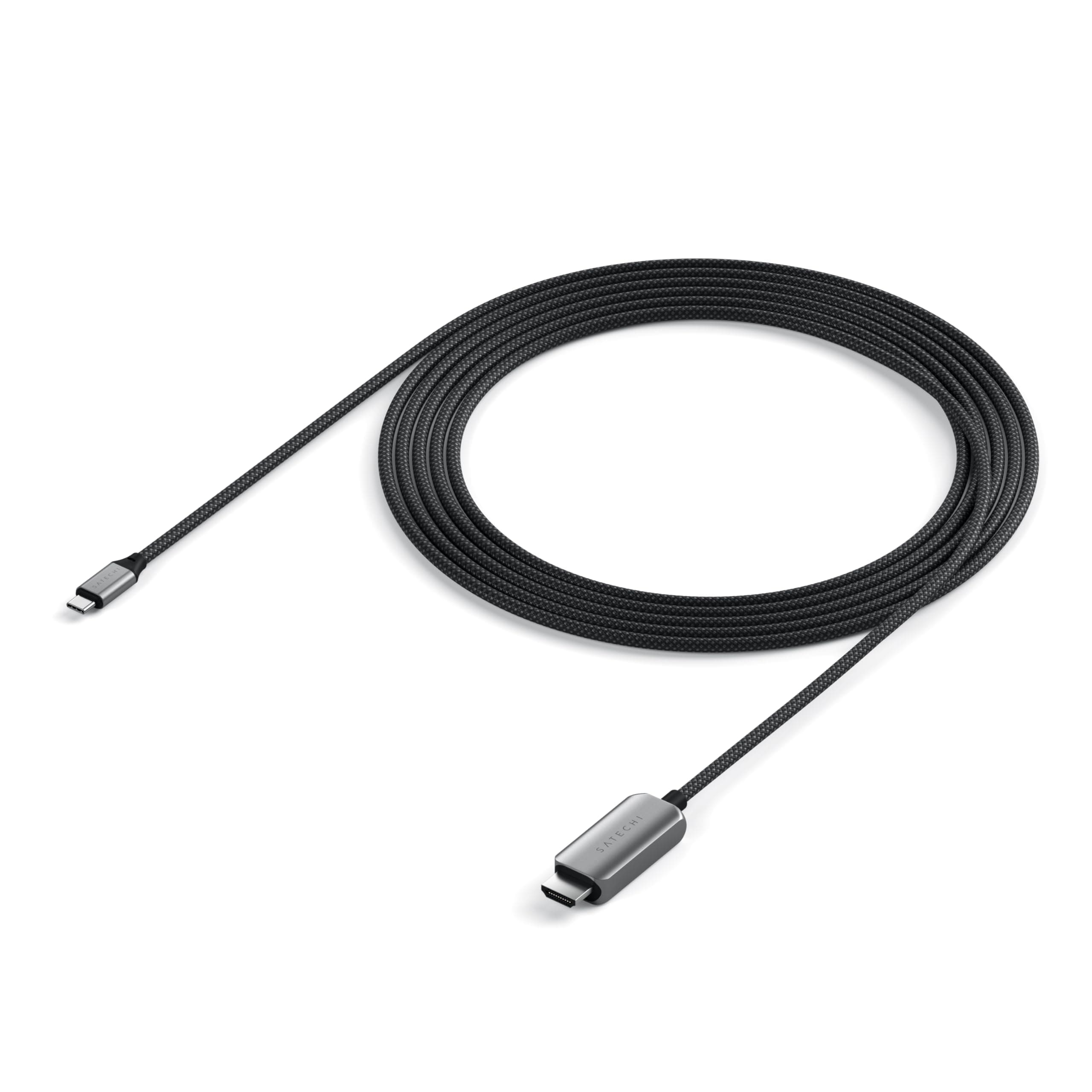 Кабел Satechi ST-YH8KCM, от USB-C(м) към HDMI(м), 2m, черен, 8K@60Hz