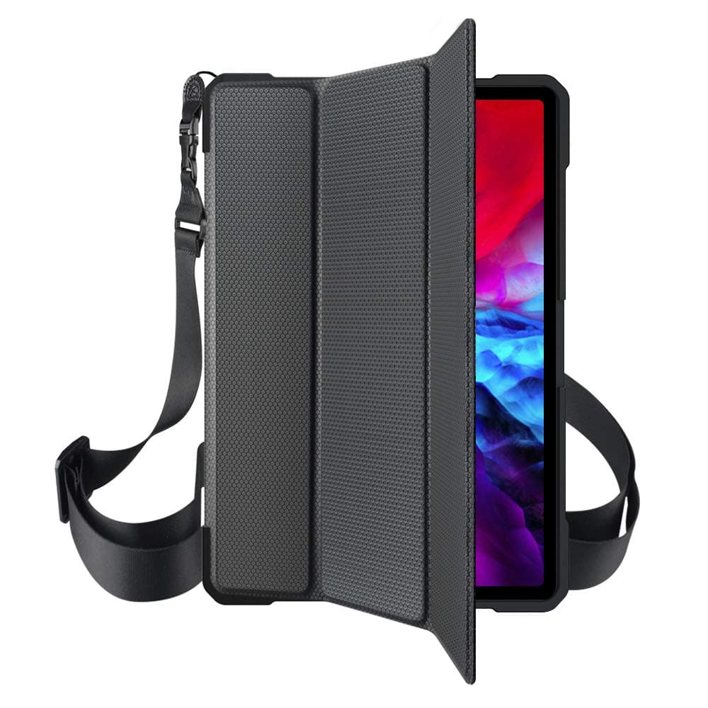 Удароустойчив кейс, тип папка и поставка за iPad Pro 12.9 (2020), iPad Pro 12.9 (2018) - Eiger Storm 1000m Case (черен)