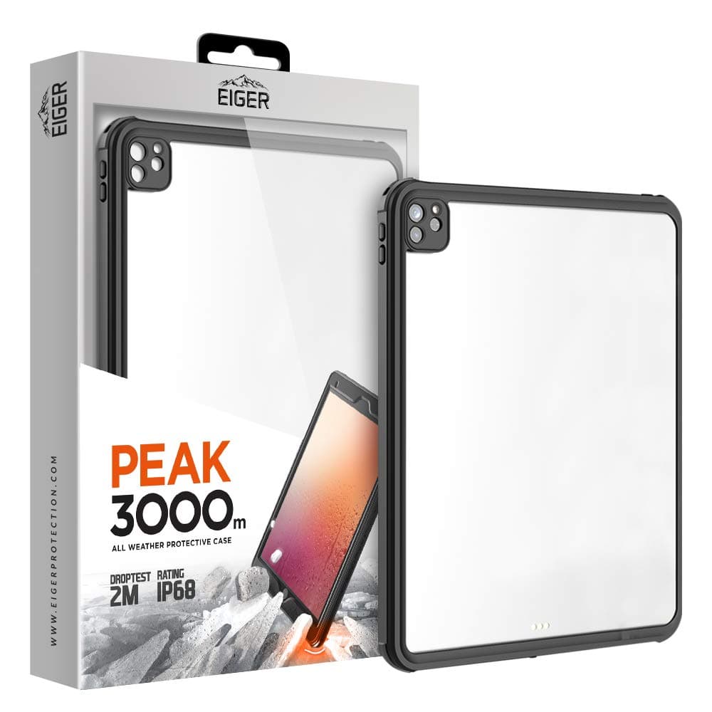Ударо и водоустойчив калъф от най-висок клас за iPad Pro 12.9 (2020) - Eiger Peak 3000m IP68 Case (черен)