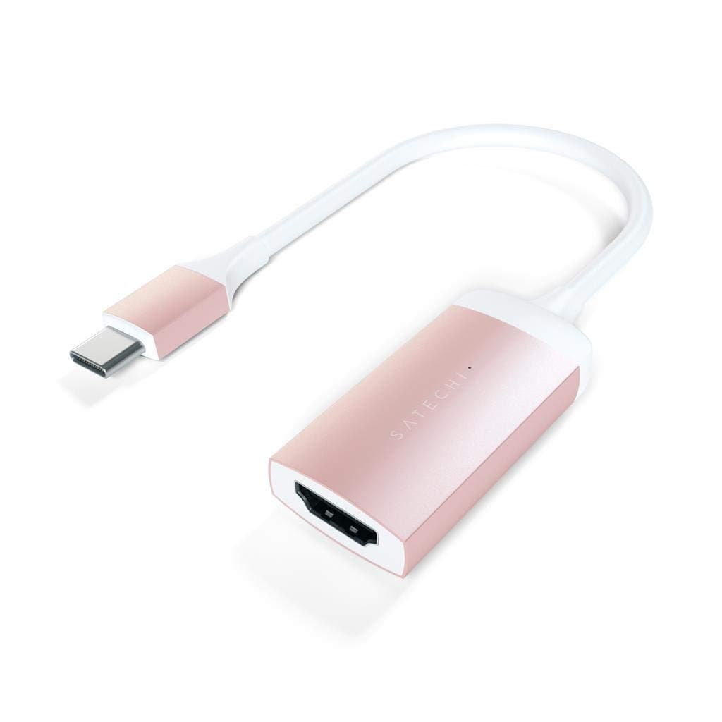 Адаптер Satechi Aluminum 4K (ST-TC4KHAR), 1x USB-C(м) към 1x HDMI(ж), 4K, розов