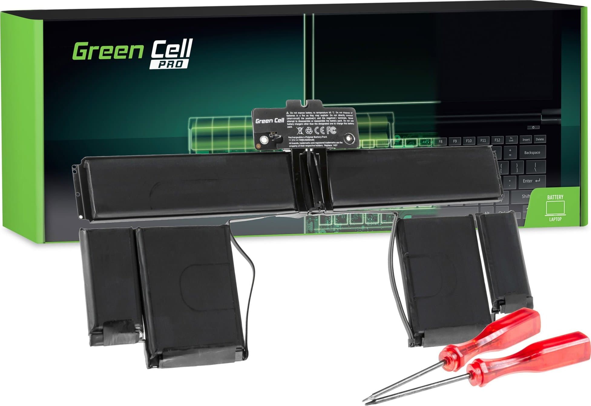 Качествена резервна батерия за MacBook Pro 13 Retina A1425 (Late 2012, Early 2013) - Green Cell Battery for Apple MacBook Pro 13 Retina A1425 (Late 2012, Early 2013)