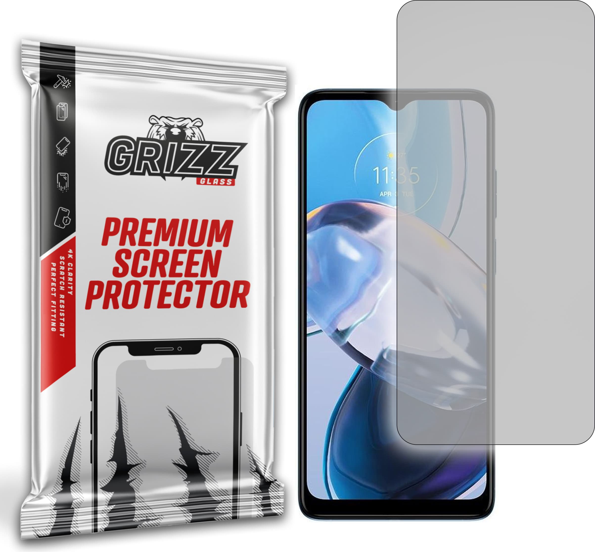 Качествено матирано защитно покритие за дисплея на Motorola Moto E22i - GrizzGlass PaperScreen Matte Screen Protector (един брой)