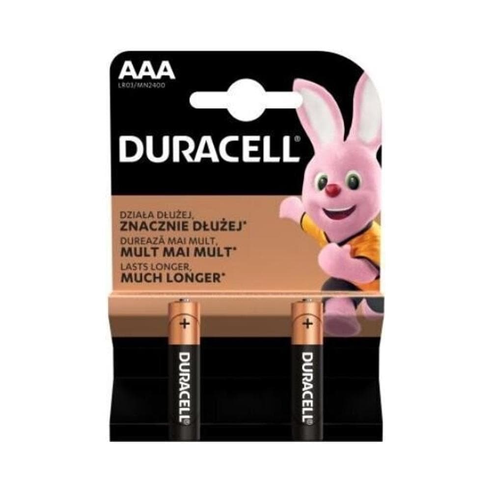 DURACELL AAA алкални, батерии, 2 бр.
