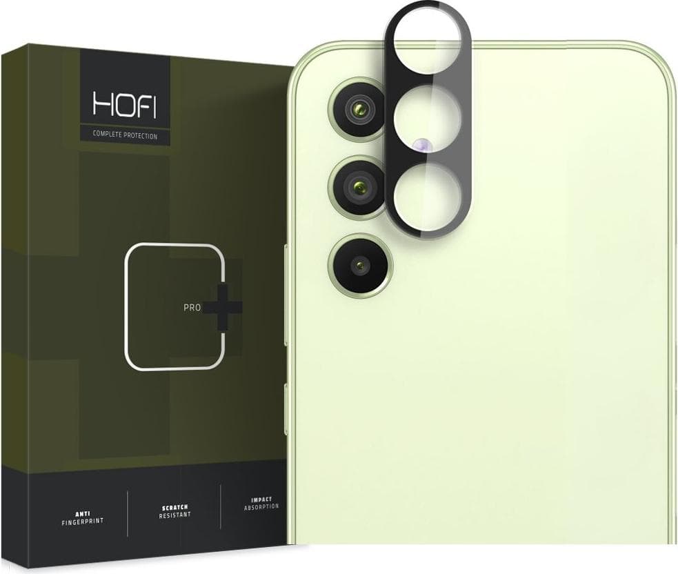 Предпазна плочка за камерата на Samsung Galaxy A54 5G - Hofi Cam Pro Plus Lens Protector (черен)