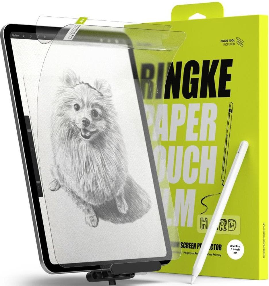 Качествено защитно покритие (подходящо за рисуване) за дисплея на iPad Pro 13 (2024) (матово) - Ringke Paper Touch Film Hard (2 броя)