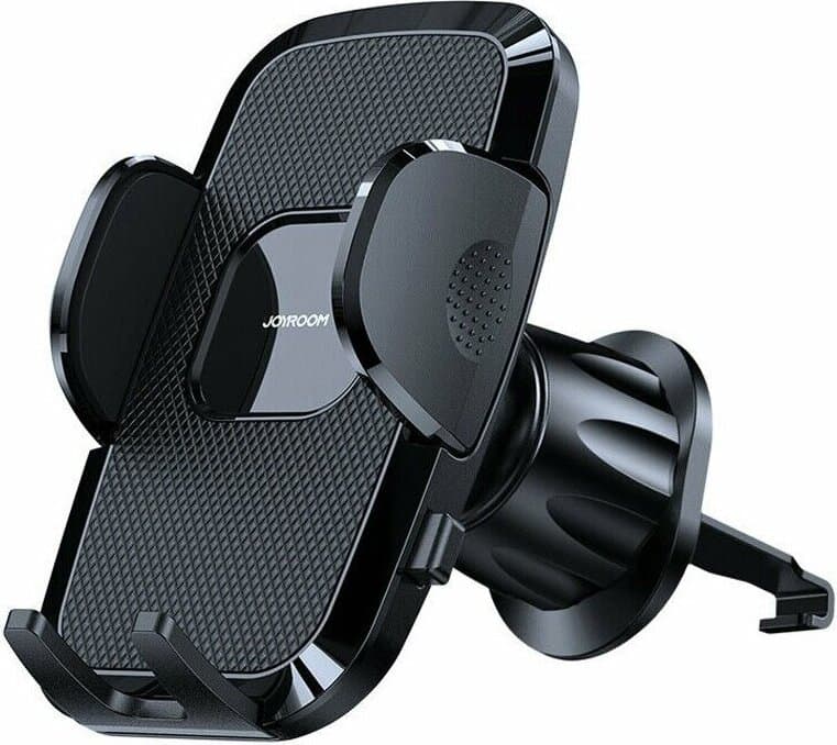Поставка за радиатора на кола за смартфони с ширина от 55 до 85 мм - Joyroom Mechanical Car Air Vent Phone Holder (черен)