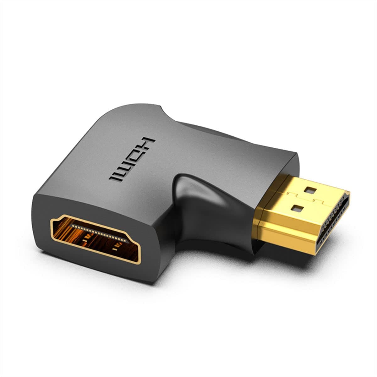 Адаптер Vention AIPB0 от HDMI(м) към HDMI(ж), черен, 4K 2160p@60Hz, 18 Gb/s, ъглов
