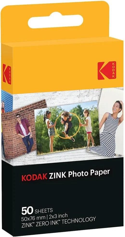 Хартия за фотоапарати и принтери Kodak - Kodak Zink 2x3 Inch Paper (50 бр.)