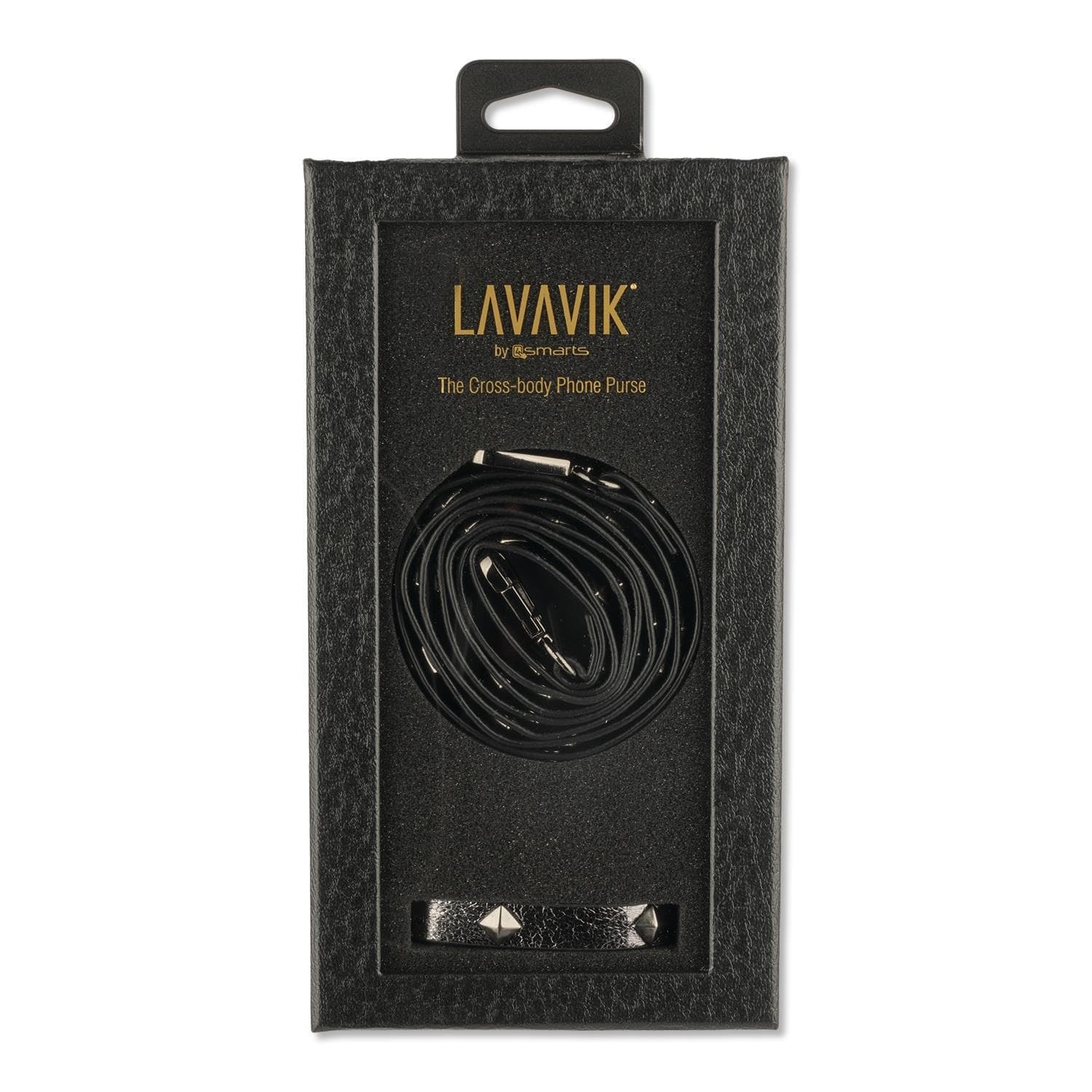 Кожен калъф с джоб и лента за врата за iPhone XS Max - LAVAVIK Cross-Body Phone Purse with Card Compartment (сив)