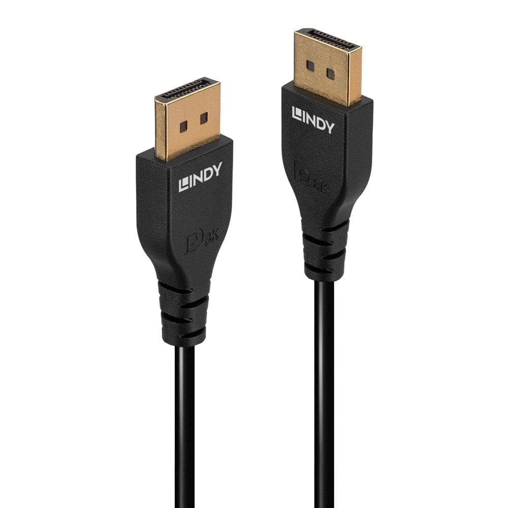 Кабел LINDY LNY-36463, от DisplayPort(м) към DisplayPort(м), 8K@60Hz, 3m, черен