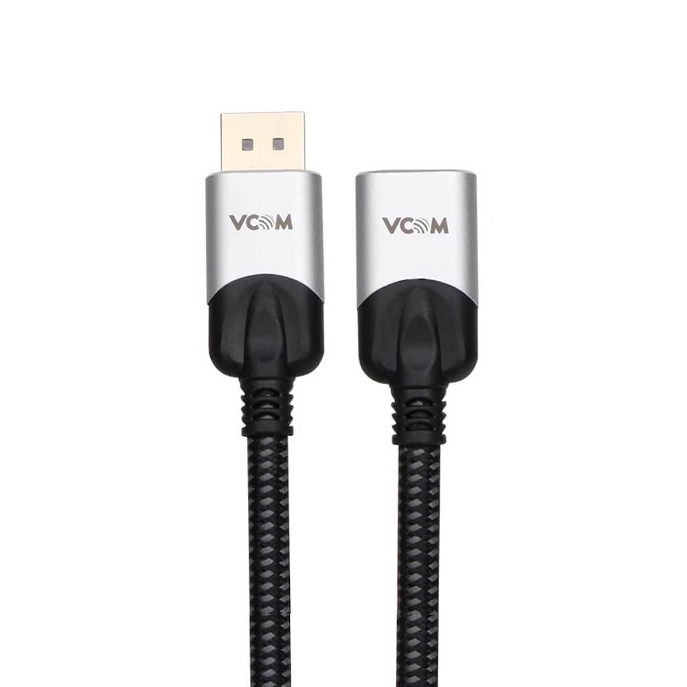 Кабел VCom CG635F-1.0m, от DisplayPort(м) към DisplayPort(ж), 1.0m, черен