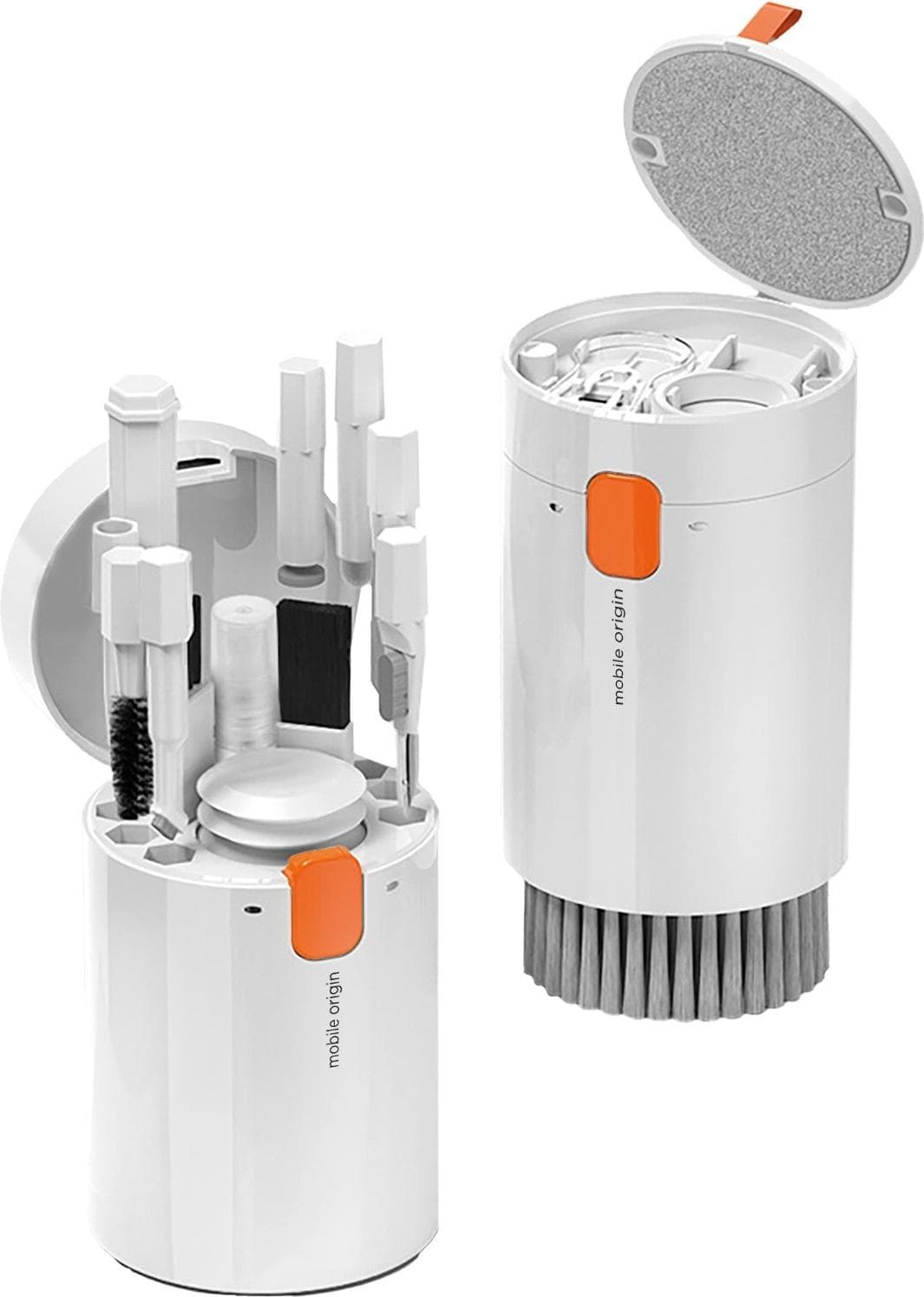 Комплект за почистване на мобилни устройства, слушалки и други - Mobile Origin Multifunctional Cleaning Kit 20-in-1 (бял)
