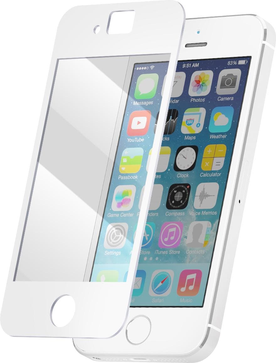 Качествено защитно покритие за iPhone 5, iPhone 5S, iPhone SE, iPhone 5C - Moshi iVisor XT Clear (бял)