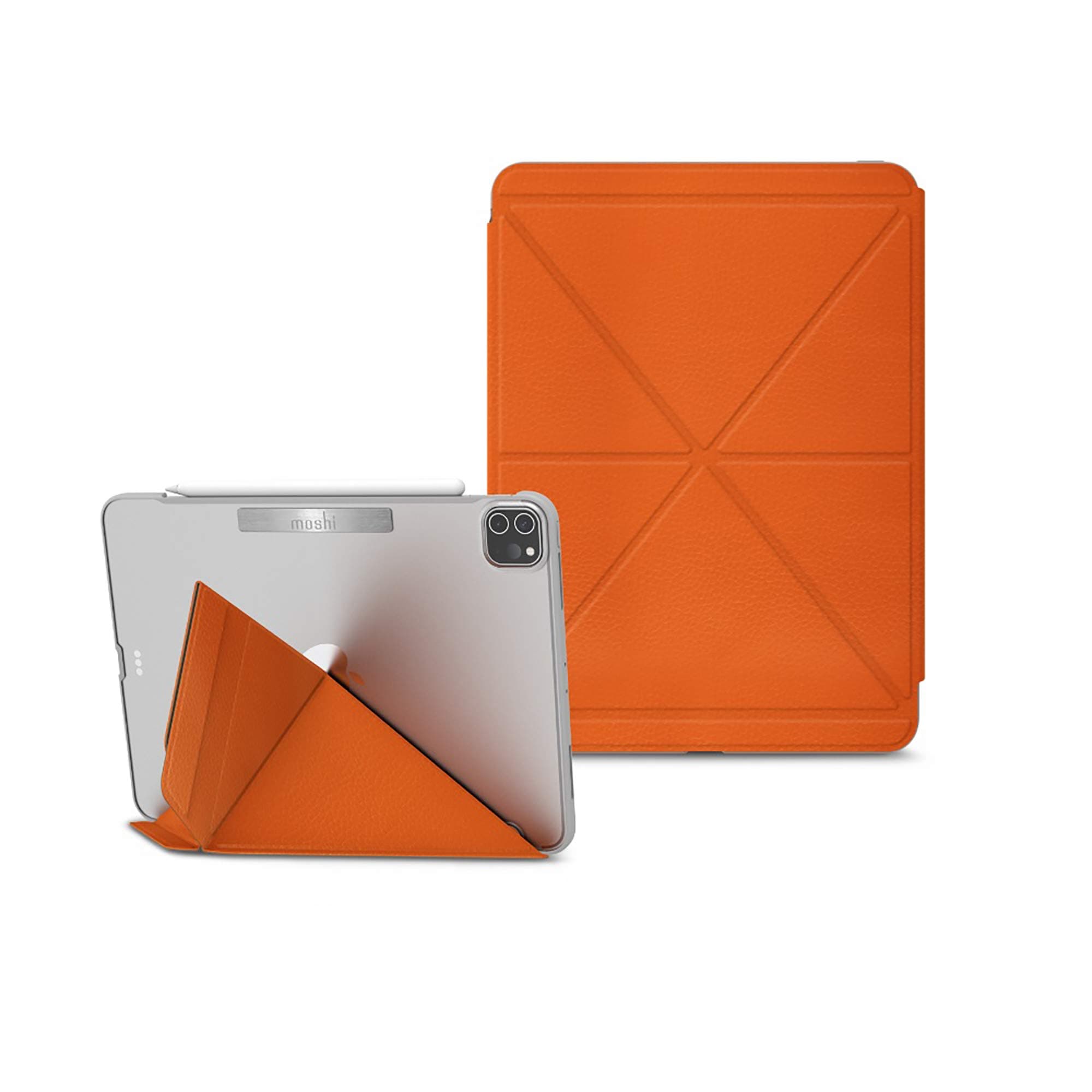 Калъф и поставка за iPad Pro 11 M1 (2021), iPad Pro 11 (2020), iPad Pro 11 (2018) - Moshi VersaCover Case (оранжев)