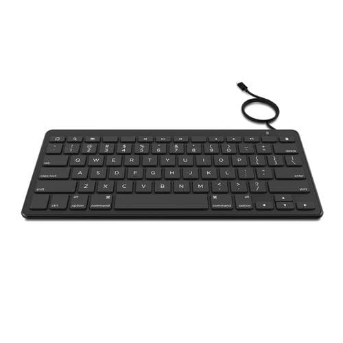 Жична клавиатура за iPhone, iPad, iPod и устройства с Lightning порт - Zagg Full Size Keyboard With Wired Lightning Connection Nordic (черна)