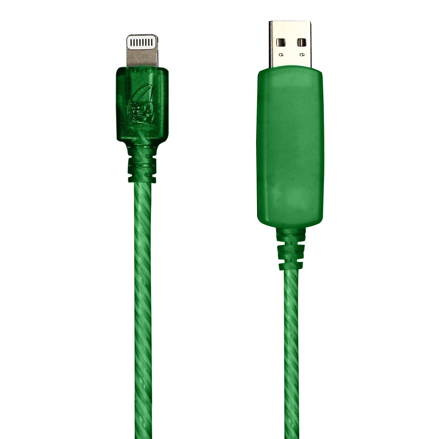 Светещ кабел за iPhone, iPad и устройства с Lightning порт - Pilot Electronics Electro Luminescent Cable (зелен)