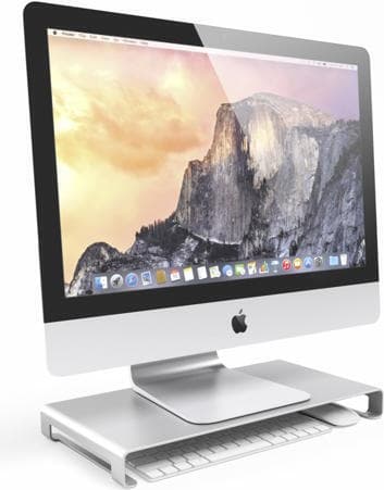 Настолна алуминиева поставка за монитори, MacBook и лаптопи - Satechi Aluminium Monitor Stand (сребриста)