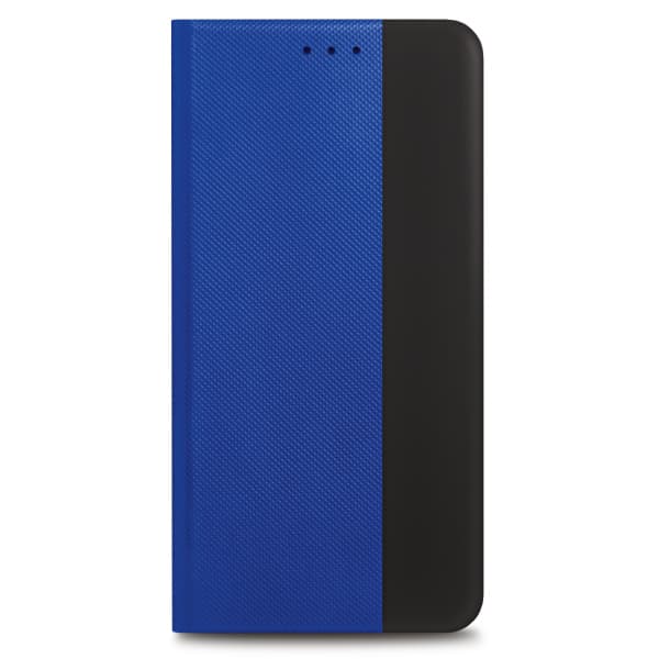 Калъф за Apple iPhone 13 Pro, flip cover, еко кожа, Prio Book Case (16002), с поставка, черен/син