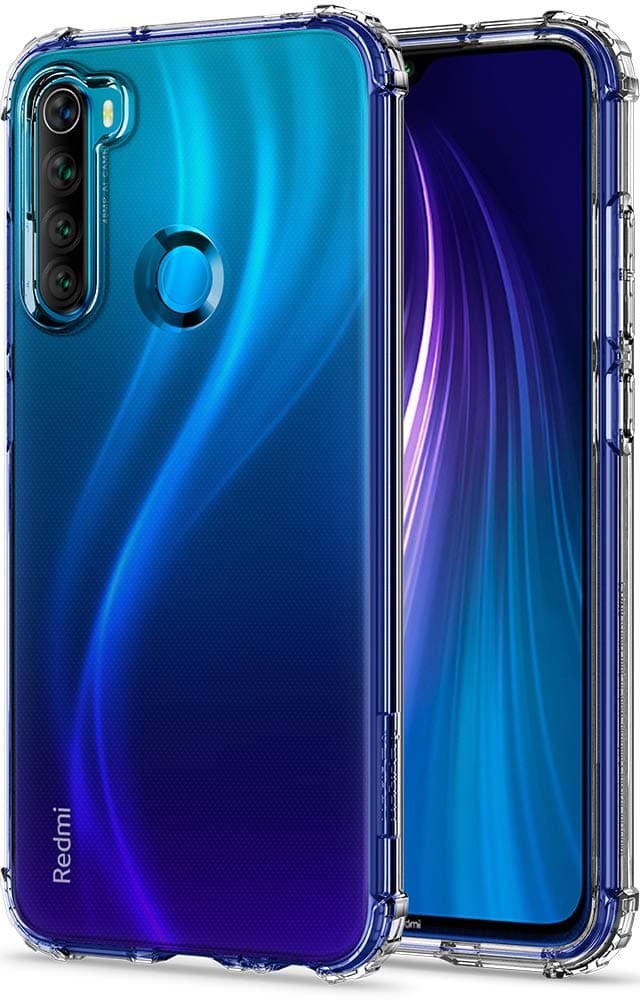 Хибриден кейс с висока степен на защита за Xiaomi RedMi Note 8 - Spigen Crystal Shell Case (прозрачен)