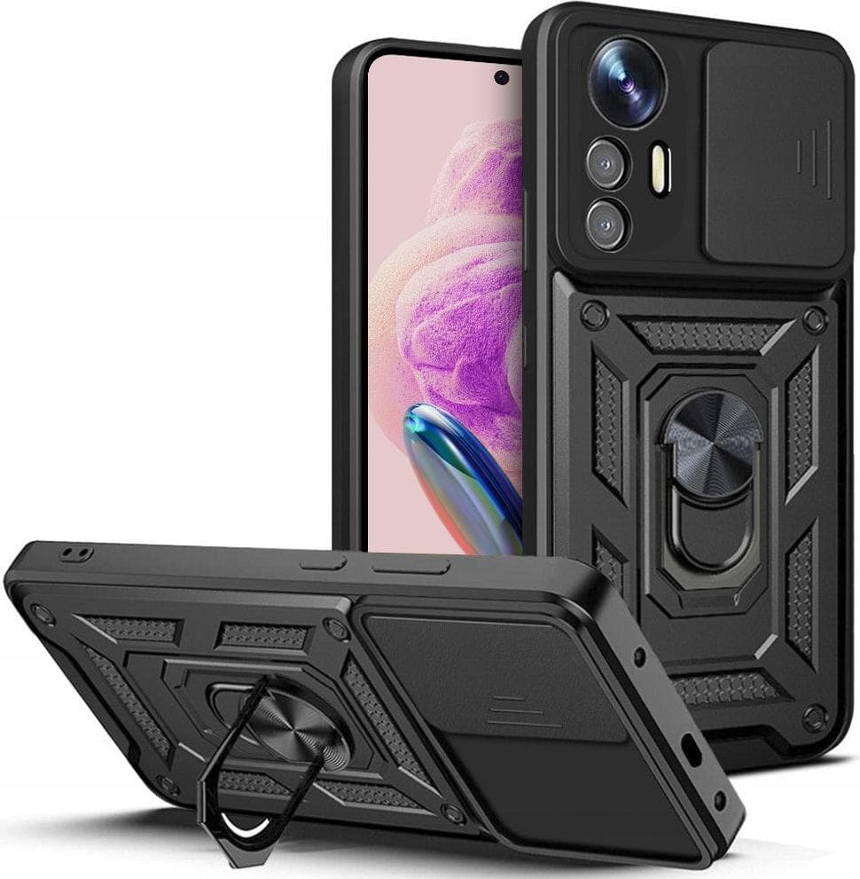 Калъф за Xiaomi Redmi Note 12s, протектор, поликарбонат, Tech-Protect CamShield Pro Hard Case (THP2034), изключителна здравина, черен