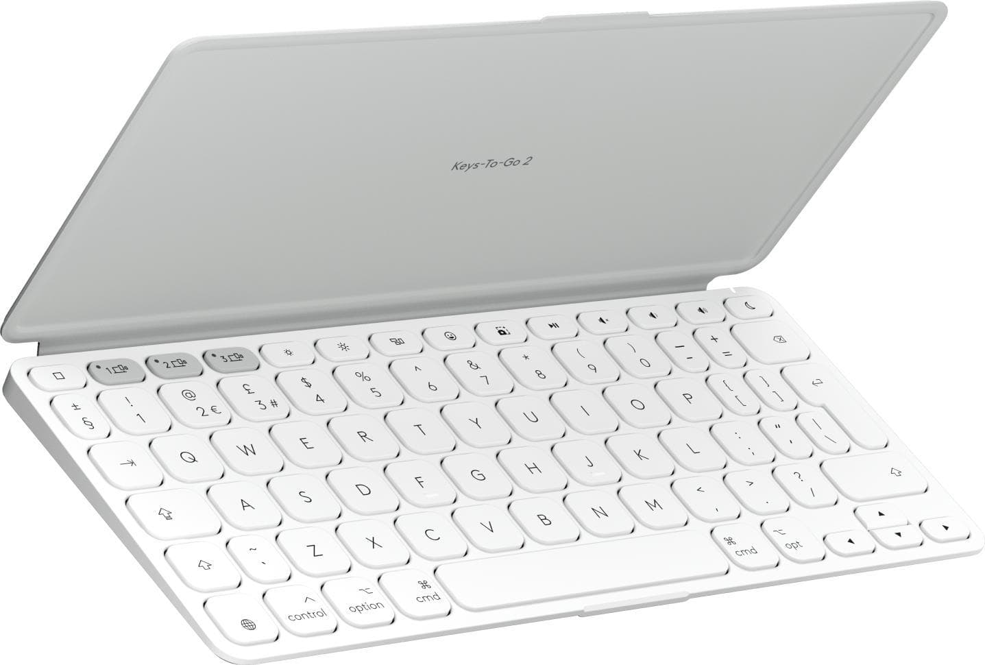 Безжична клавиатура за iPad, iPhone и Mac компютри - Logitech Keys-To-Go 2 Ultrathin Bluetooth Keyboard US INT (тъмносив)