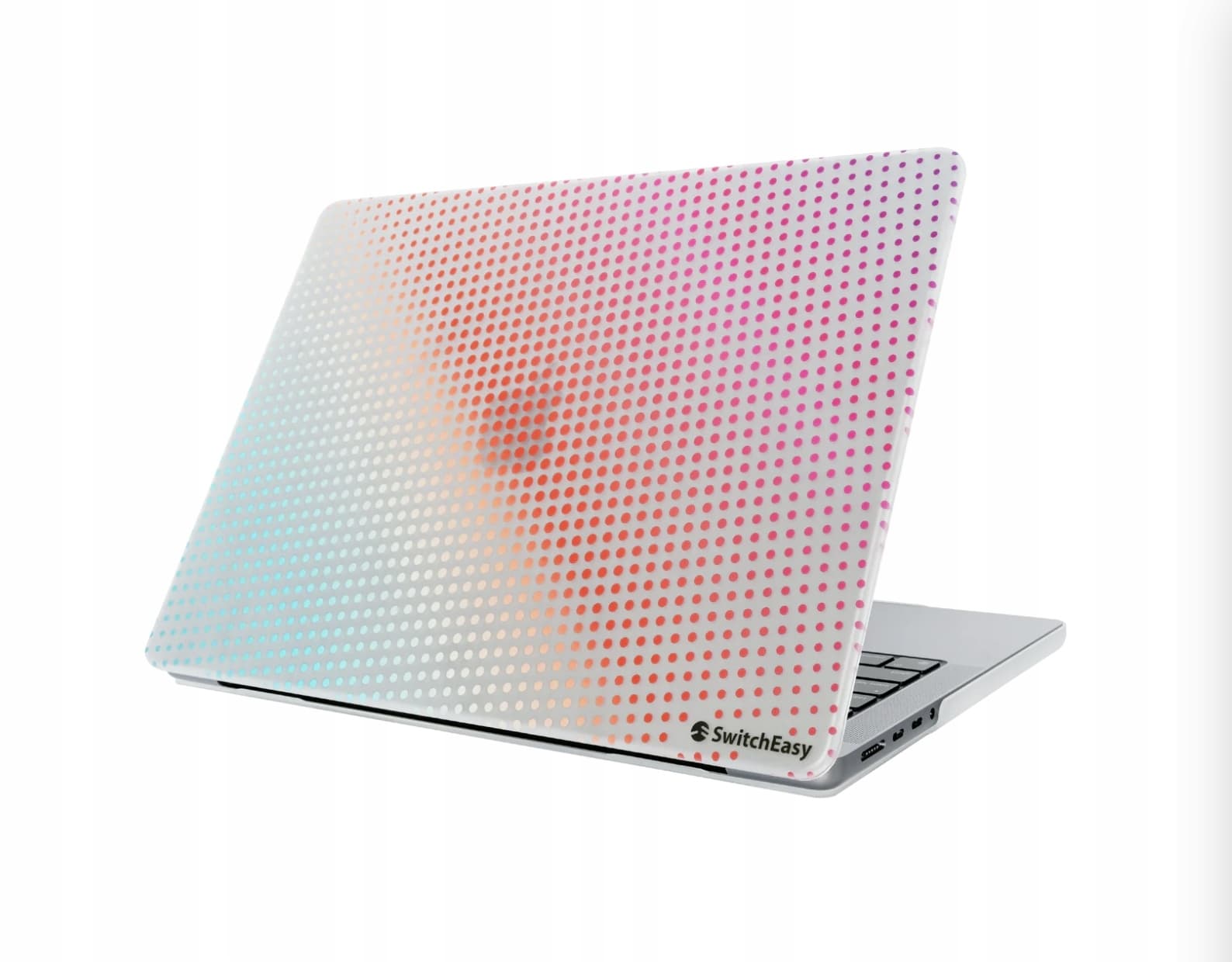 Предпазен поликарбонатов кейс за MacBook Pro 13 (2016-2022), MacBook Pro 13 M1 (2020), MacBook Pro 13 M2 (2022) - SwitchEasy Dots Case (шарен)
