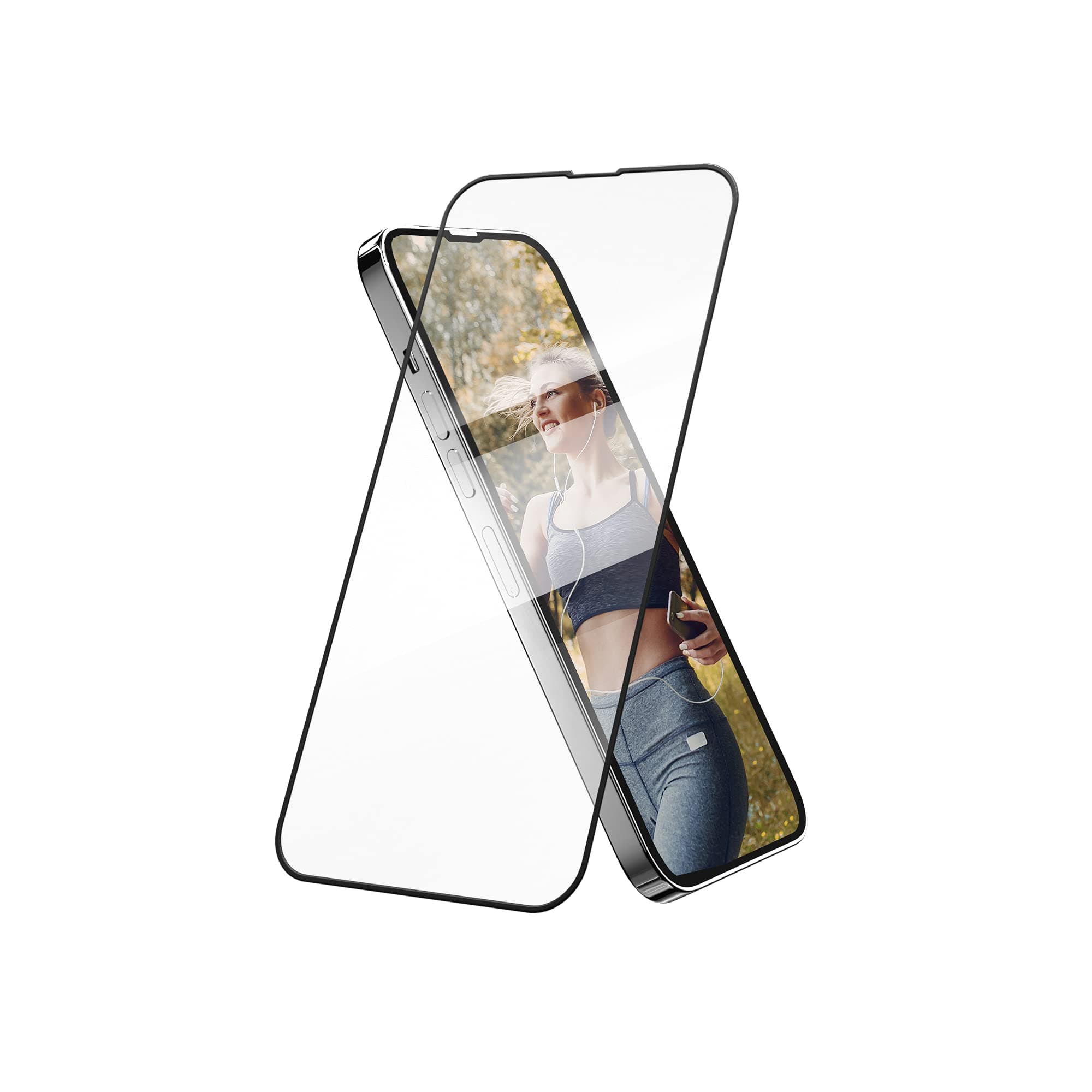 Калено стъклено защитно покритие за дисплея на iPhone 13 Pro Max - SwitchEasy Glass Pro Full Cover Tempered Glass (черен-прозрачен)