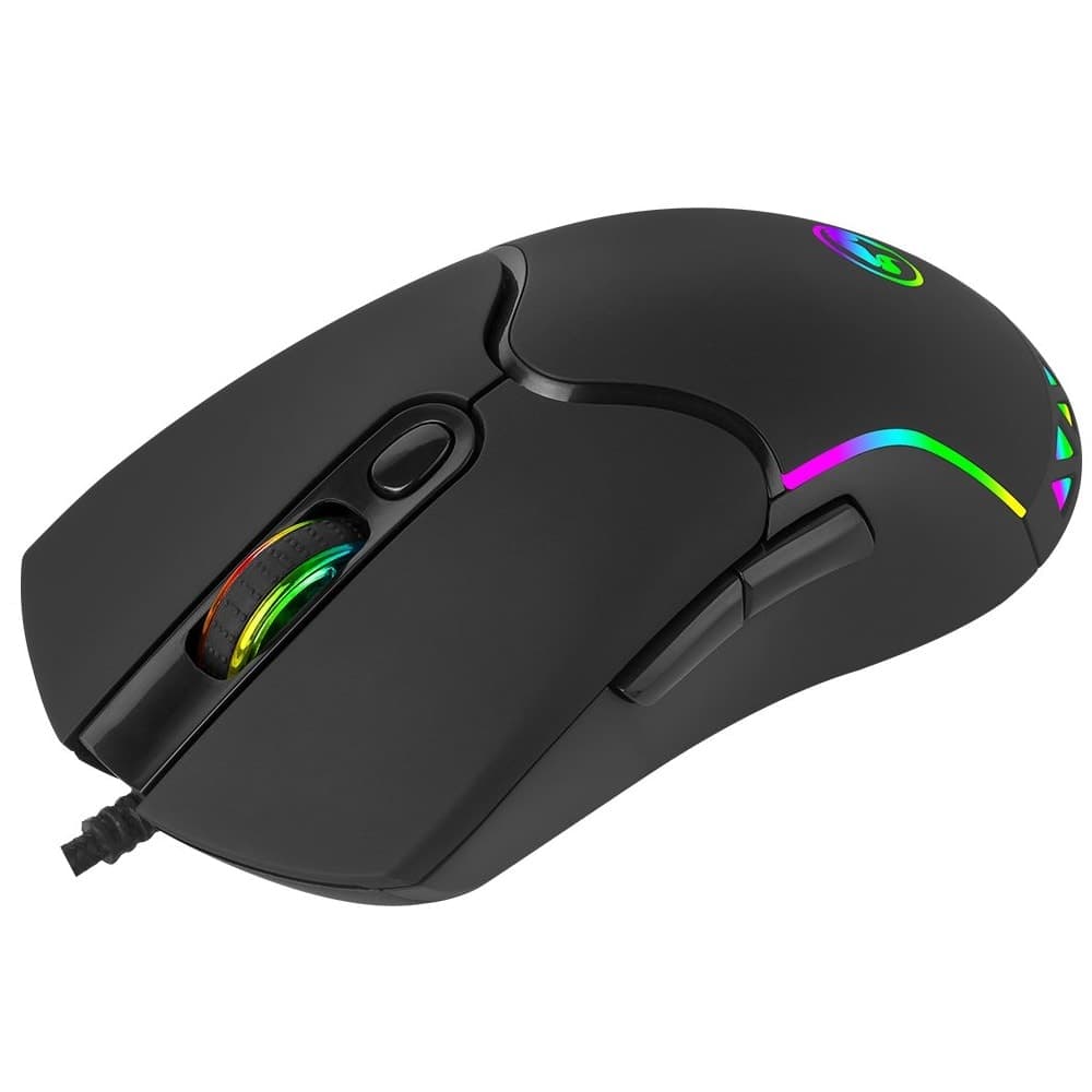 Мишка Marvo M359, оптична (3200 dpi), гейминг, USB, черна, RGB подсветка