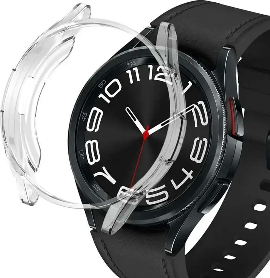 Качествен твърд кейс за Samsung Galaxy Watch 6 Classic 47мм - Tech-Protect Defense Slim Watch Case (прозрачен)
