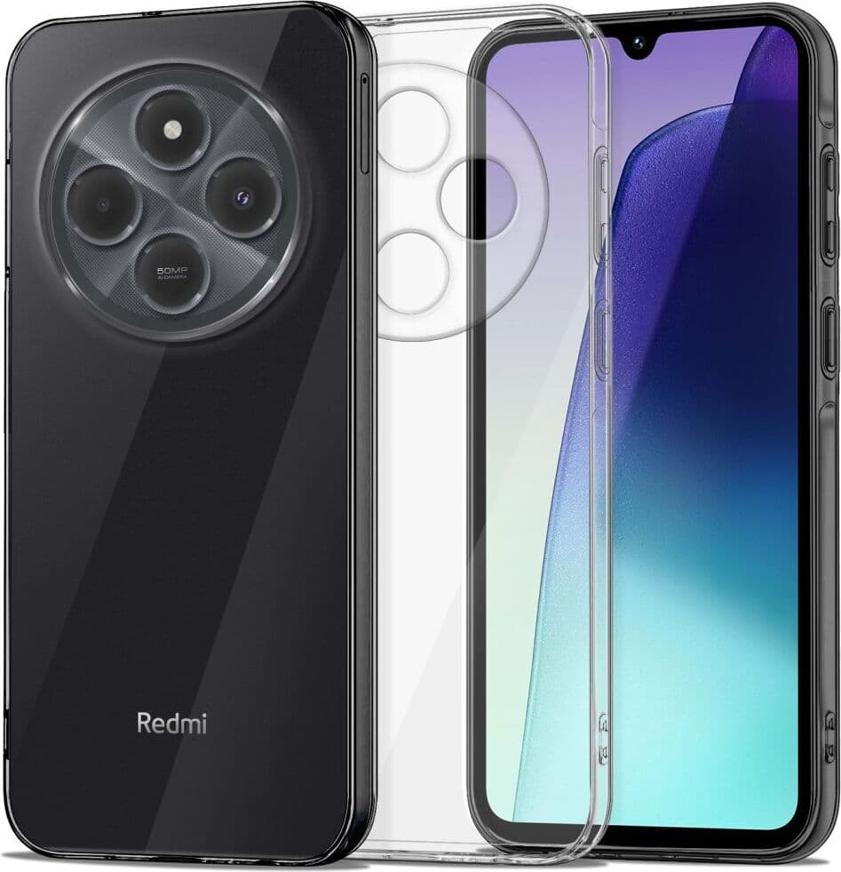 Силиконов (TPU) калъф за Xiaomi Redmi 14C - Tech-Protect FlexAir Plus Case (прозрачен)