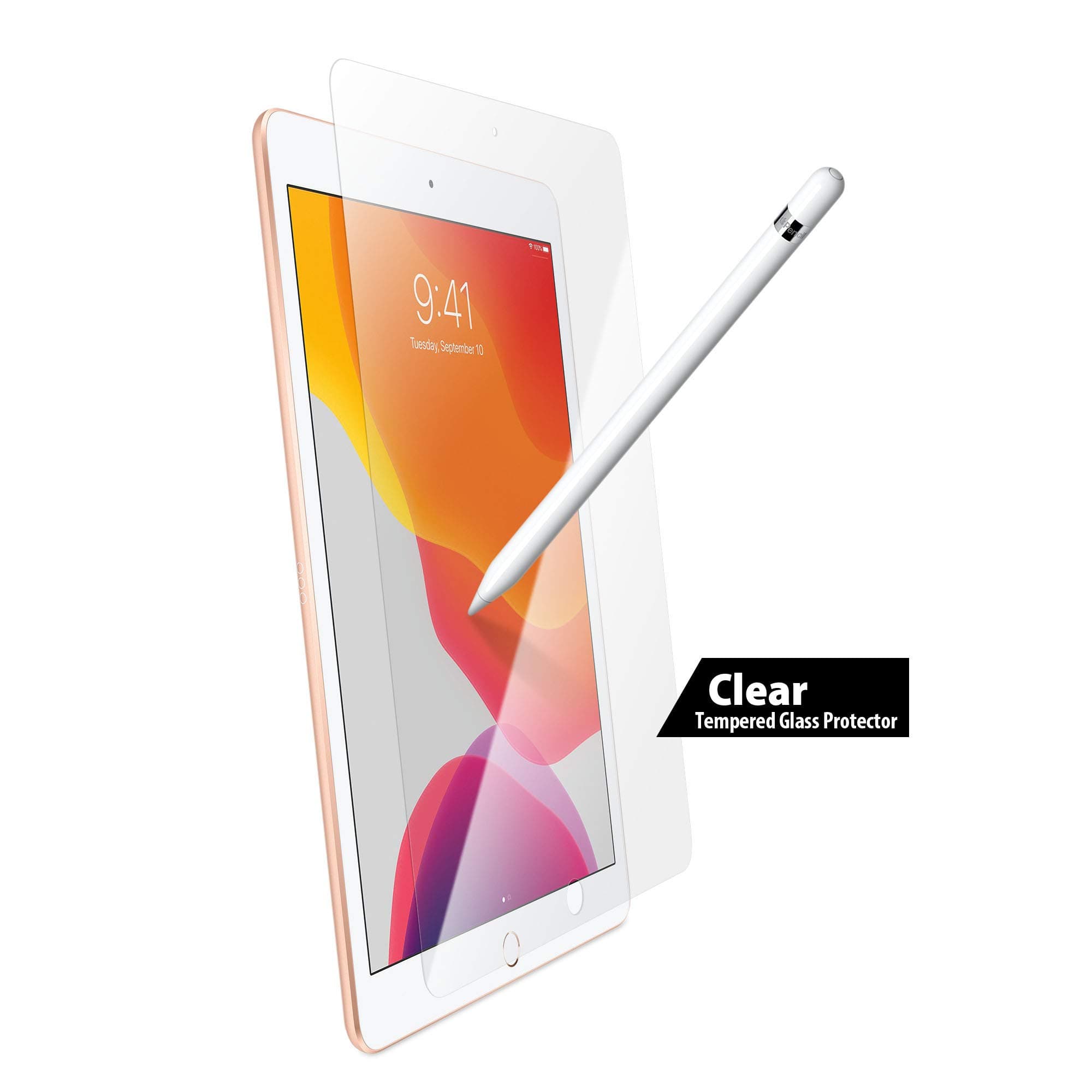 Калено стъклено защитно покритие за дисплея на iPad 7 (2019), iPad 8 (2020), iPad 9 (2021) - Torrii BodyGlass Clear Tempered Glass Screen Protector (прозрачен)