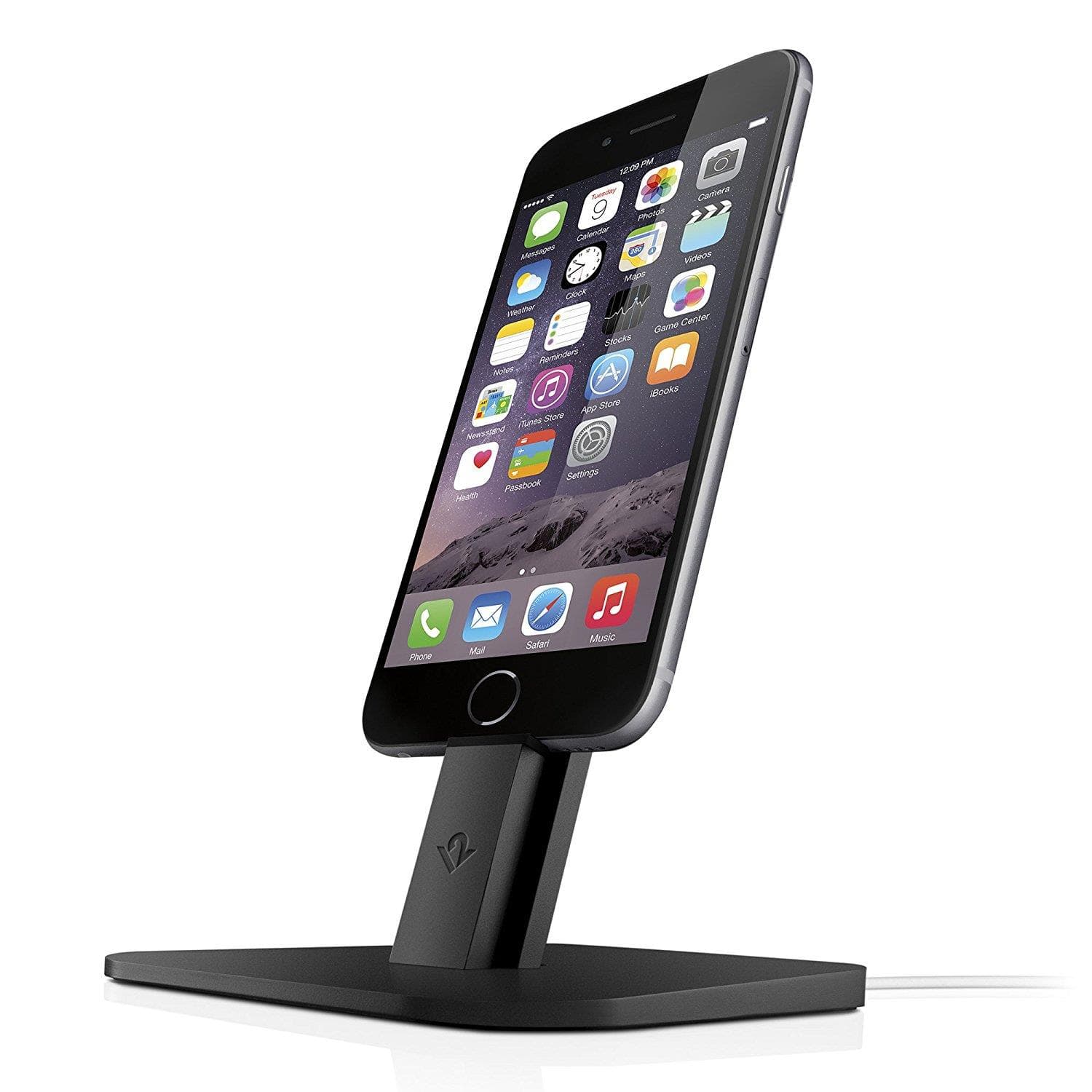 Алуминиева повдигаща поставка за iPhone и iPad - TwelveSouth HiRise (черна)