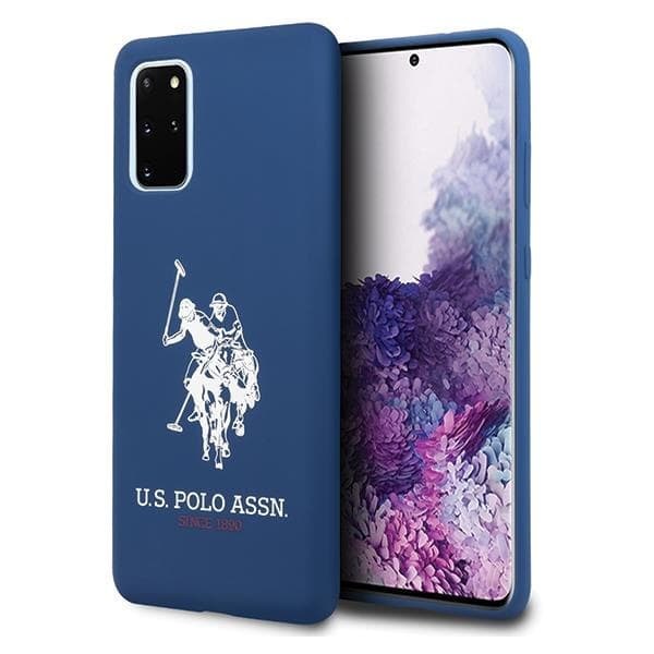 Твърд силиконов кейс за Samsung Galaxy S20 Plus - U.S. Polo Assn. Silicone Case (син)