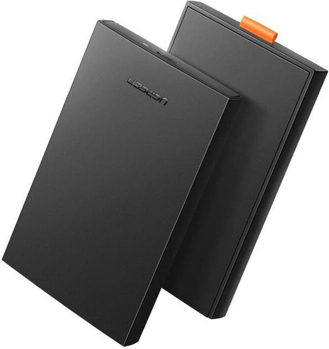 Външна кутия за 2.5 инча дискове - Ugreen HDD SSD SATA 2.5 Aluminum Enclosure (черен)