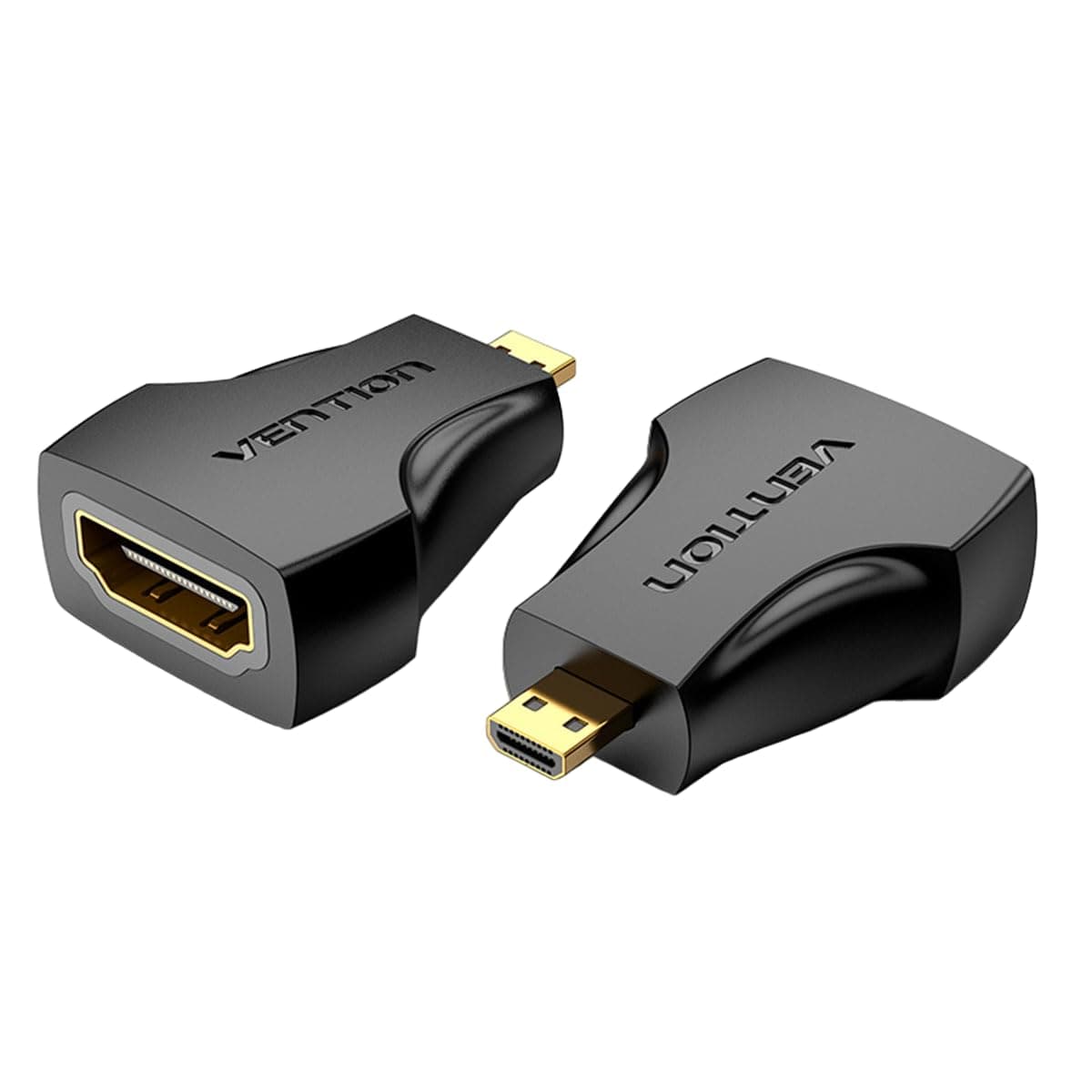 Адаптер Vention AITB0, от Micro HDMI(м) към HDMI(ж), черен
