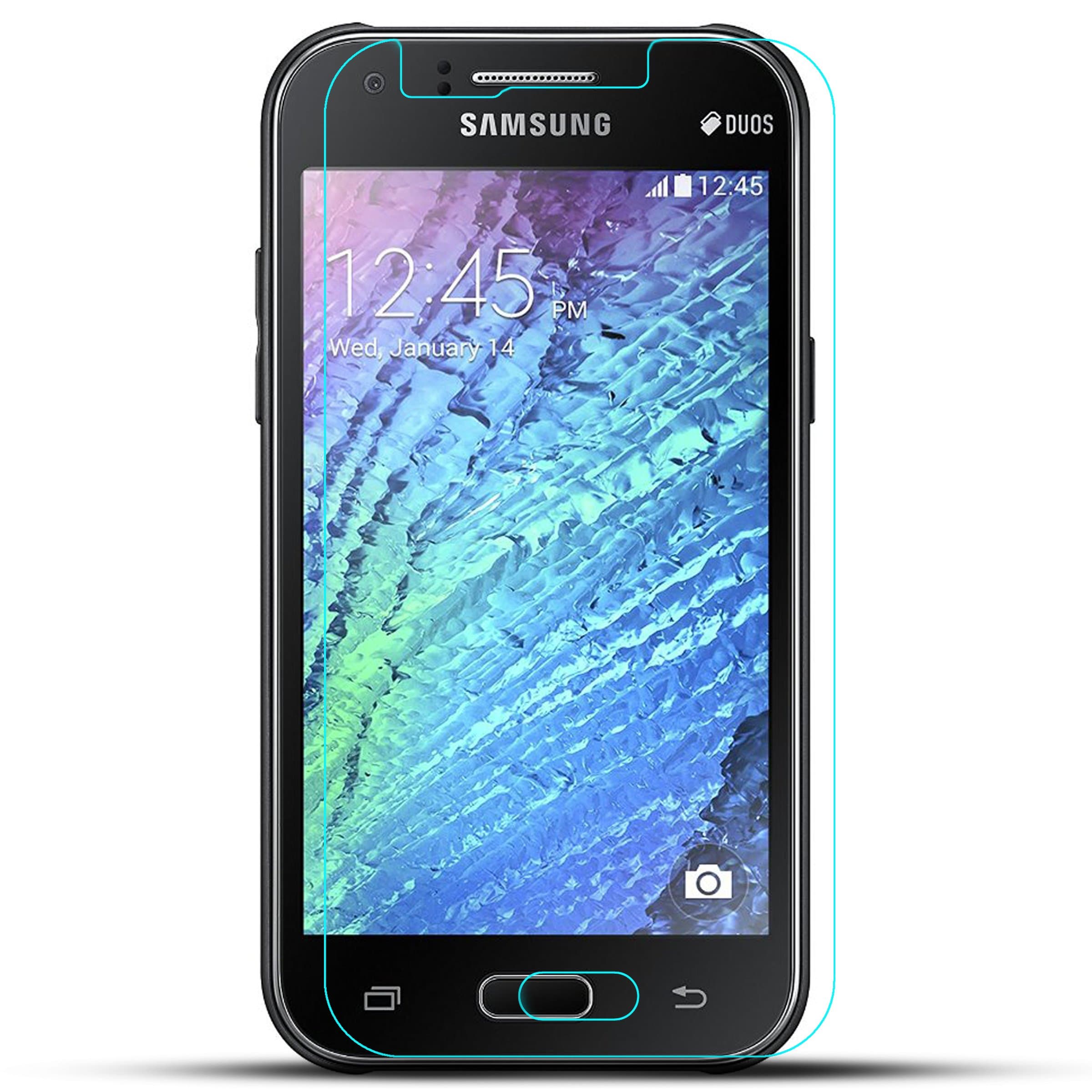 Калено стъклено защитно покритие за дисплея на Samsung Galaxy J1 - Premium Tempered Glass Protector (прозрачен)