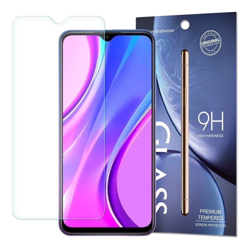 Калено стъклено защитно покритие за дисплея на Xiaomi Redmi 9 - Premium Tempered Glass Protector 9H (прозрачен)
