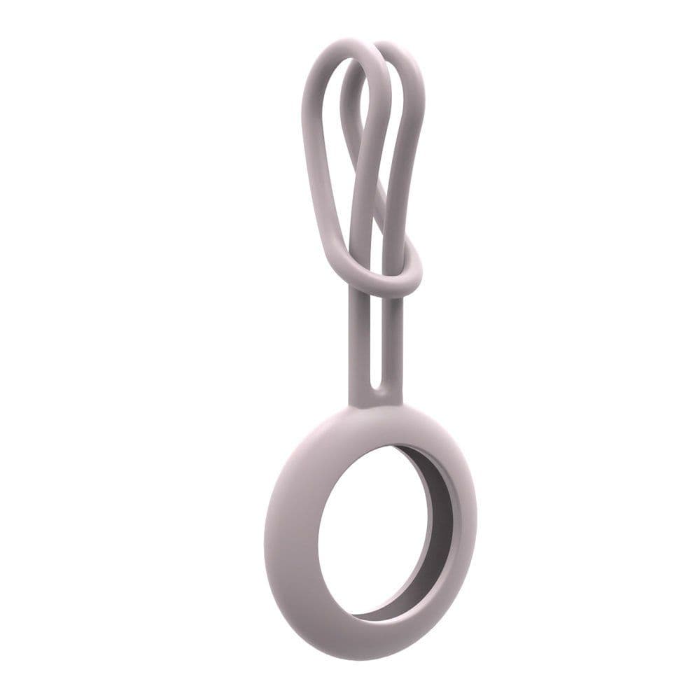 Силиконова каишка за Apple AirTag - Silicone Fexible Keychain Loop (розов)