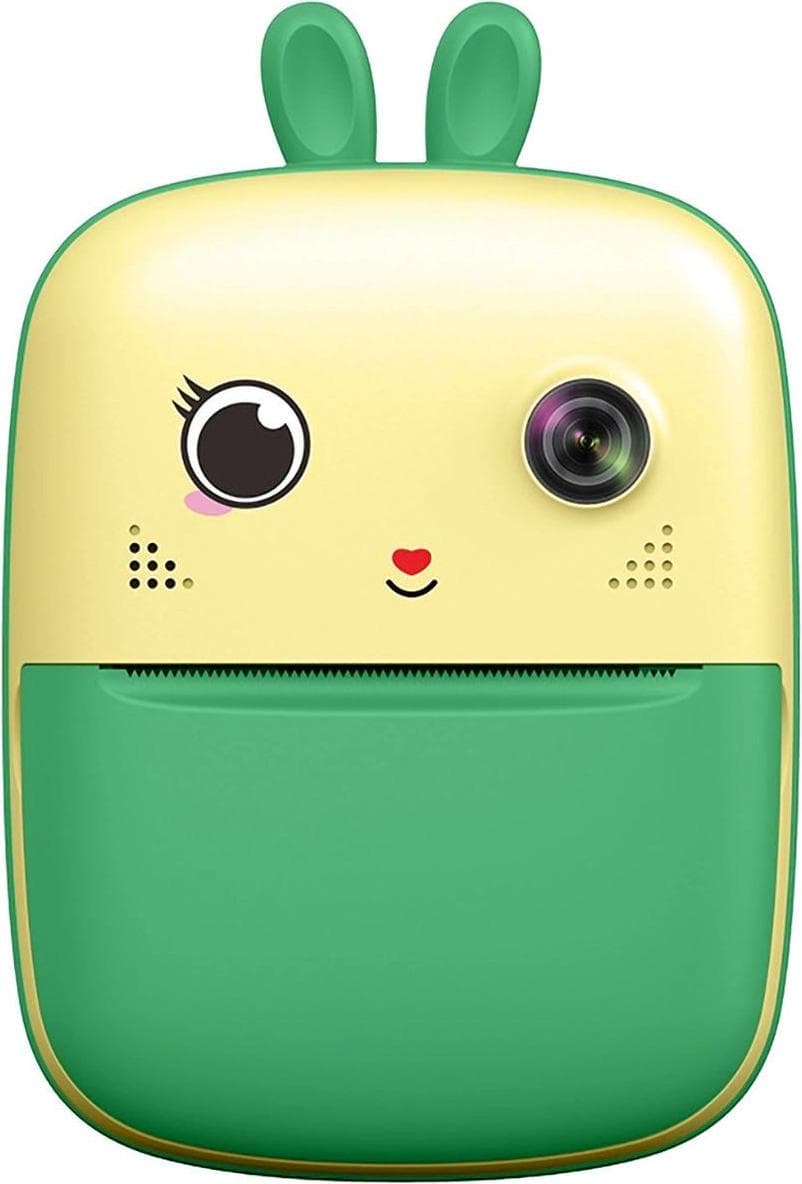 Безжичен детски термопринтер с камера - Mini Kids Portable Thermal Printer With Camera HURC10Z (зелен)