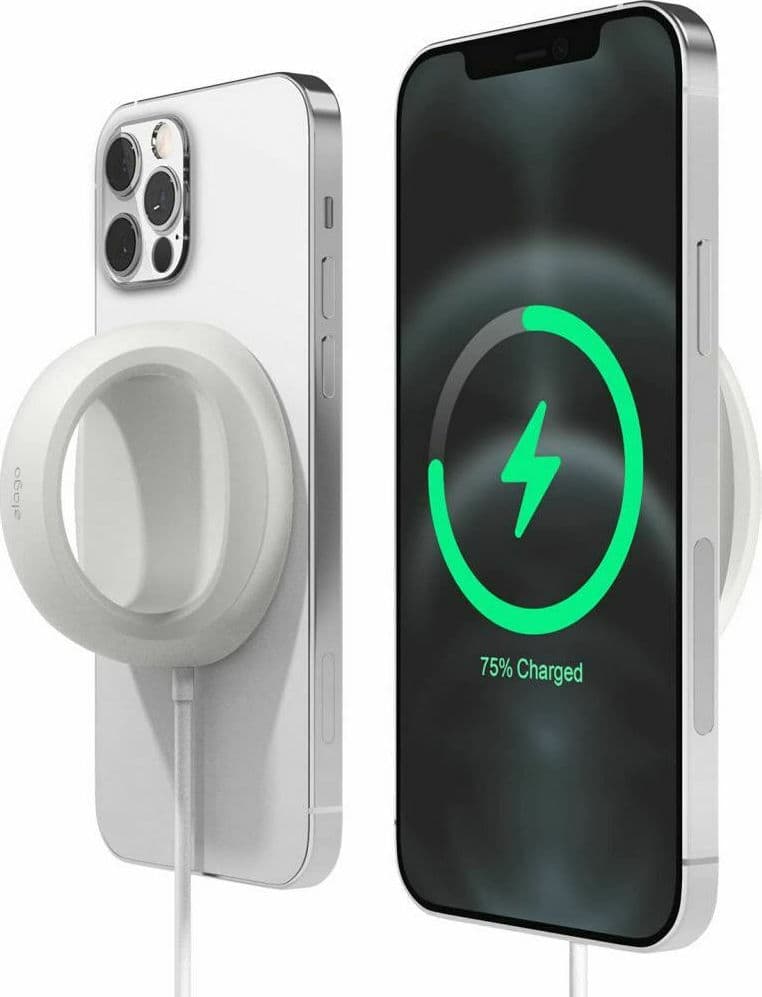 Поставка за зареждане Elago, Grip Stand, за Apple MagSafe Charger, бял