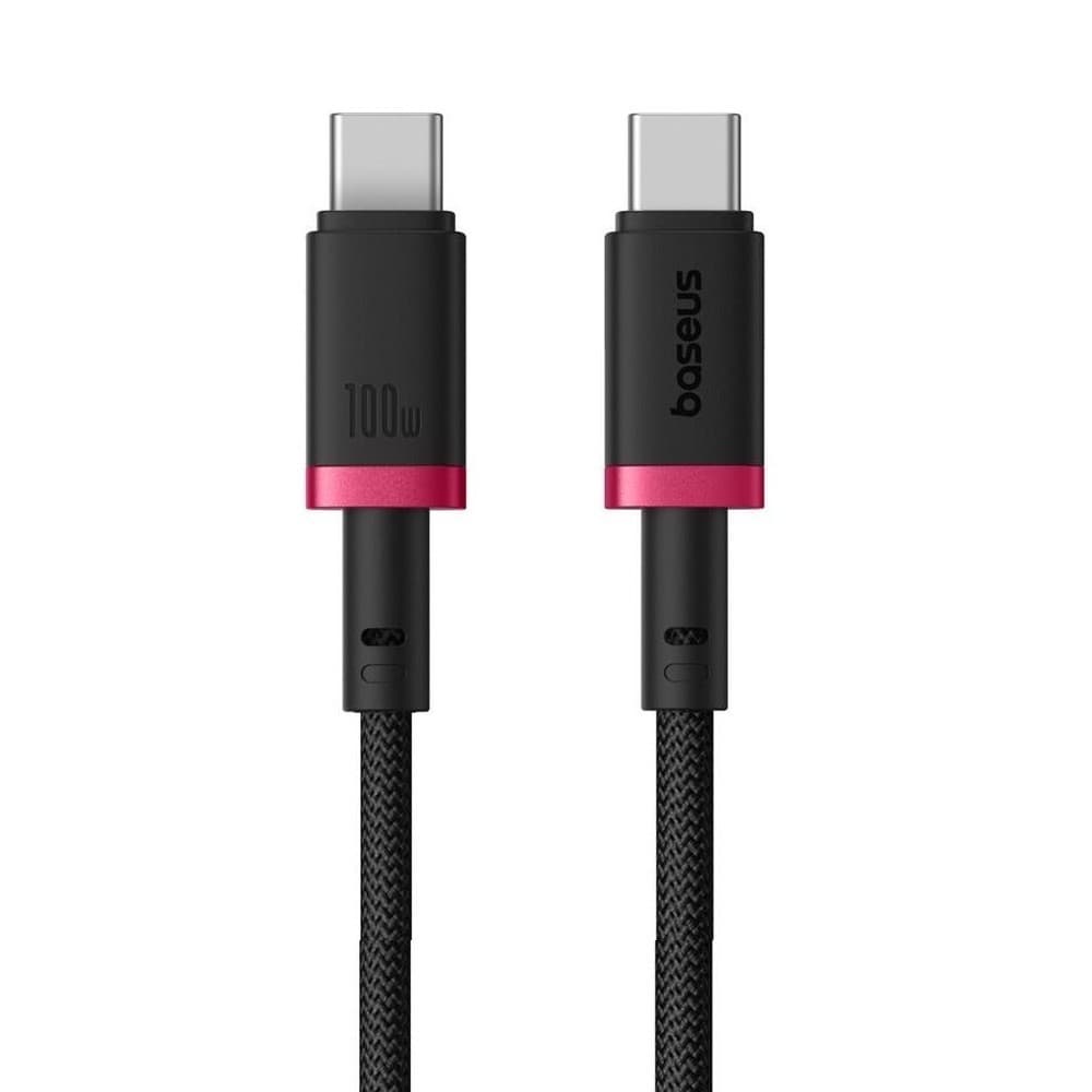Кабел Baseus Dura Series (P10377803U01-01), от USB-C(м) към USB-C(м), 1m, 100W, черен