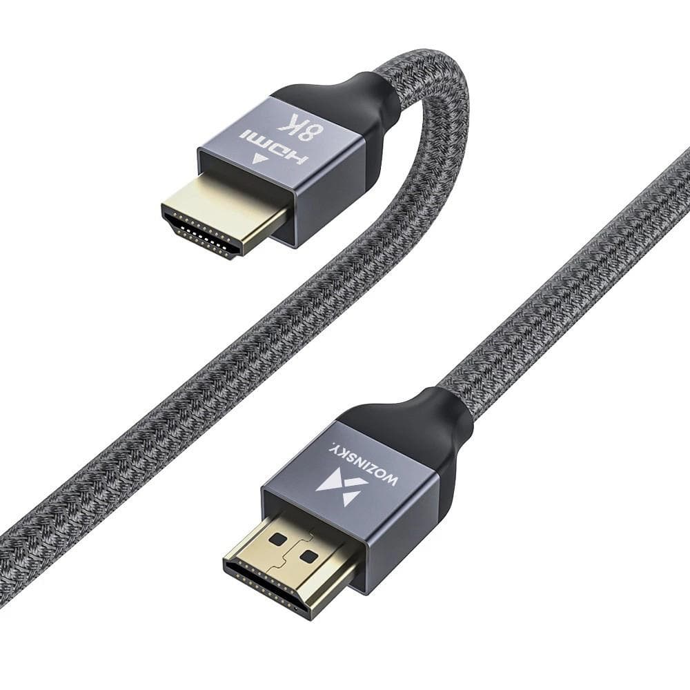 Високоскоростен 8K HDMI към HDMI кабел (500 см) (черен-сребрист) - Wozinsky Ultra High Speed HDMI 2.1, 8K 60Hz Cable